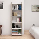ΒΙΒΛΙΟΘΗΚΗ ΜΕΛΑΜΙΝΗΣ SONΟMA-ΛΕΥΚΟ HM9226.12 48,5x22x160Υ εκ. - Image 3