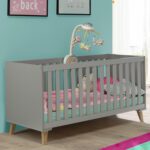 ΒΡΕΦΙΚΟ ΚΡΕΒΑΤΙ BAMBINI HM8841 ΑΝΟΙΧΤΟ ΓΚΡΙ ΦΥΣΙΚΟ 144,8 x76,9x83,4 εκ. - Image 2