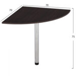 ΕΠΕΚΤΑΣΗ ΓΡΑΦΕΙΟΥ DEVON ΤΡΙΓΩΝΙΚΗ OAK ΒΕΓΓΕ HM2448.02 70x70x75 εκ. - Image 2