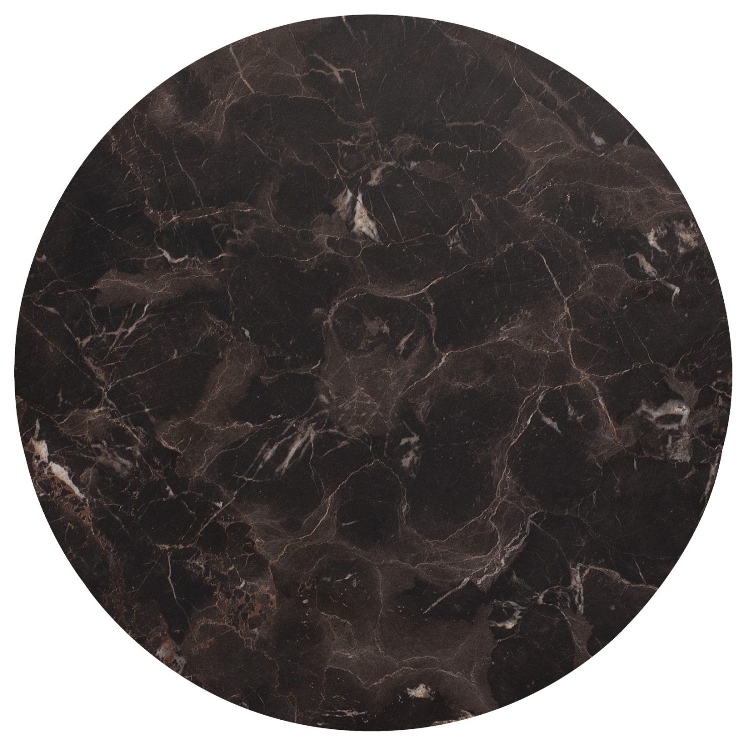 epifaneia-trapezioy-hpl-fb9584214-brown ΕΠΙΦΑΝΕΙΑ ΤΡΑΠΕΖΙΟΥ HPL HM5842.14 BROWN MARBLE Φ69 εκ. ΠΑΧΟΥΣ 12mm. - Image 1