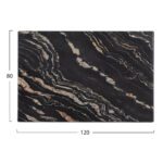 ΕΠΙΦΑΝΕΙΑ ΤΡΑΠΕΖΙΟΥ ΟΡΘΟΓΩΝΙΑ 5787 WERZALIT 120X80εκ. BLACK GOLD MARBLE HM5630.15 - Image 2