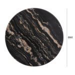 ΕΠΙΦΑΝΕΙΑ ΤΡΑΠΕΖΙΟΥ ΣΤΡΟΓΓΥΛΗ 5787 WERZALIT Φ60 BLACK GOLD MARBLE HM5227.15 - Image 2