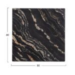 ΕΠΙΦΑΝΕΙΑ ΤΡΑΠΕΖΙΟΥ ΤΕΤΡΑΓΩΝΗ 5787 WERZALIT 80X80 εκ. BLACK GOLD MARBLE HM5231.15 - Image 2