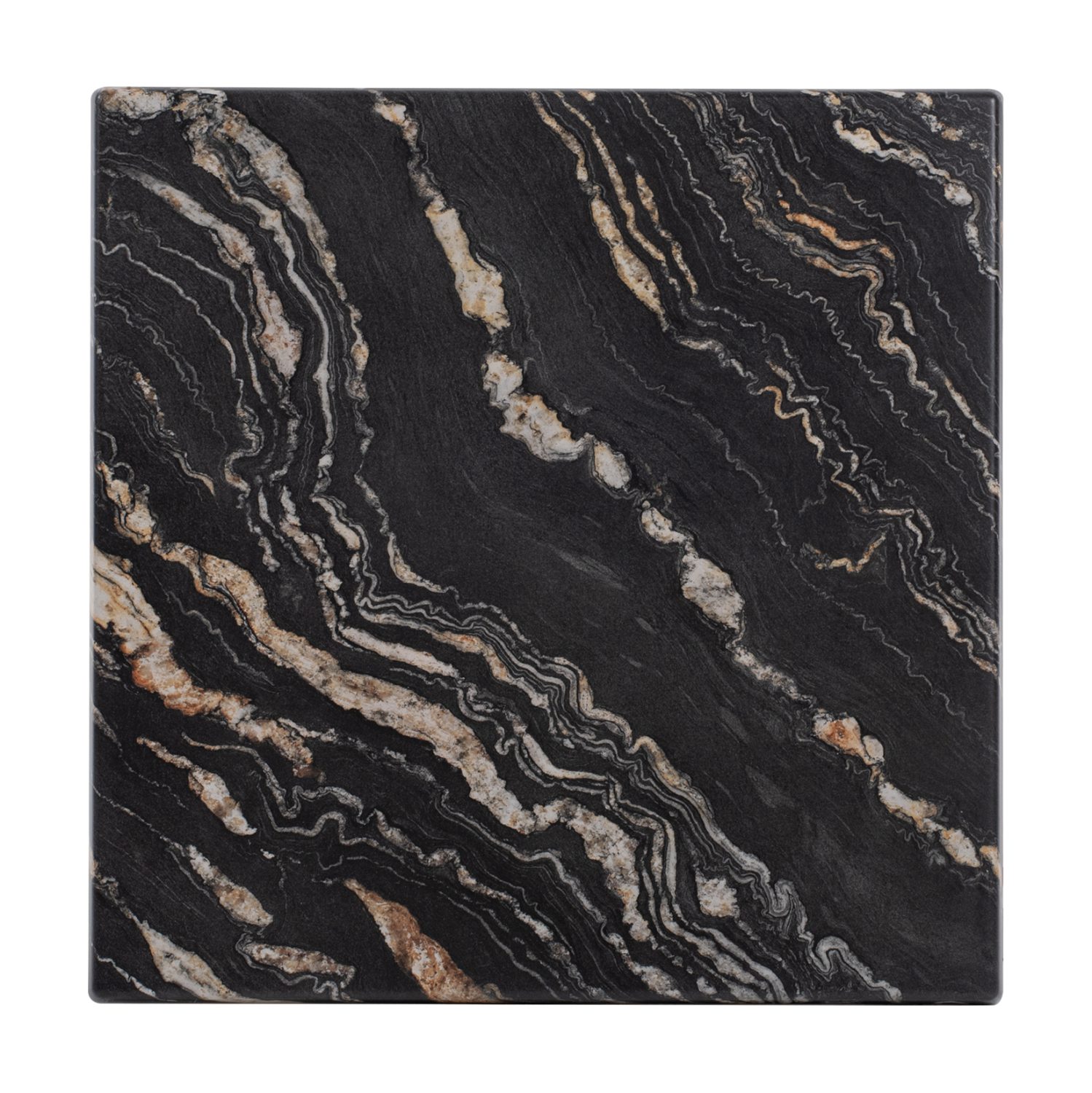 epifaneia-trapezioy-tetragoni-5787-werza ΕΠΙΦΑΝΕΙΑ ΤΡΑΠΕΖΙΟΥ ΤΕΤΡΑΓΩΝΗ 5787 WERZALIT 70X70 εκ. BLACK GOLD MARBLE HM5230.15 - Image 1