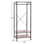 ΕΠΙΠΛΟ ΕΙΣΟΔΟΥ NOVALIE HM2409.01 SONAMA ΜΕ ΜΑΥΡΟ ΜΕΤΑΛΛΙΚΟ ΣΚΕΛΕΤΟ 60x40x155 εκ. - Image 2