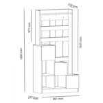 ΕΠΙΠΛΟ ΕΙΣΟΔΟΥ GRANT HM9047.01 ΛΕΥΚΟ ΚΑΡΥΔΙ 89,1x37,1x180Y εκ. - Image 2