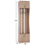 ΕΠΙΠΛΟ ΕΙΣΟΔΟΥ ΣΥΝΘΕΤΟ SONAMA OAK HM2423 60X43X240Yεκ. - Image 2