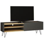 ΕΠΙΠΛΟ ΤΗΛΕΟΡΑΣΗΣ HANNA ΦΥΣΙΚΟ ΜΕ ΑΝΘΡΑΚΙ HM8891.01 120x33,1x49,5Υ εκ.