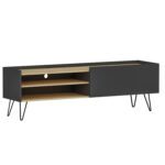 ΕΠΙΠΛΟ ΤΗΛΕΟΡΑΣΗΣ HANNA ΦΥΣΙΚΟ ΜΕ ΑΝΘΡΑΚΙ HM8891.01 120x33,1x49,5Υ εκ. - Image 4