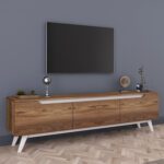 ΕΠΙΠΛΟ ΤΗΛΕΟΡΑΣΗΣ KIMIA ΚΑΡΥΔΙ-ΛΕΥΚΟ HM8902.02 180x35x48,6 εκ. - Image 3