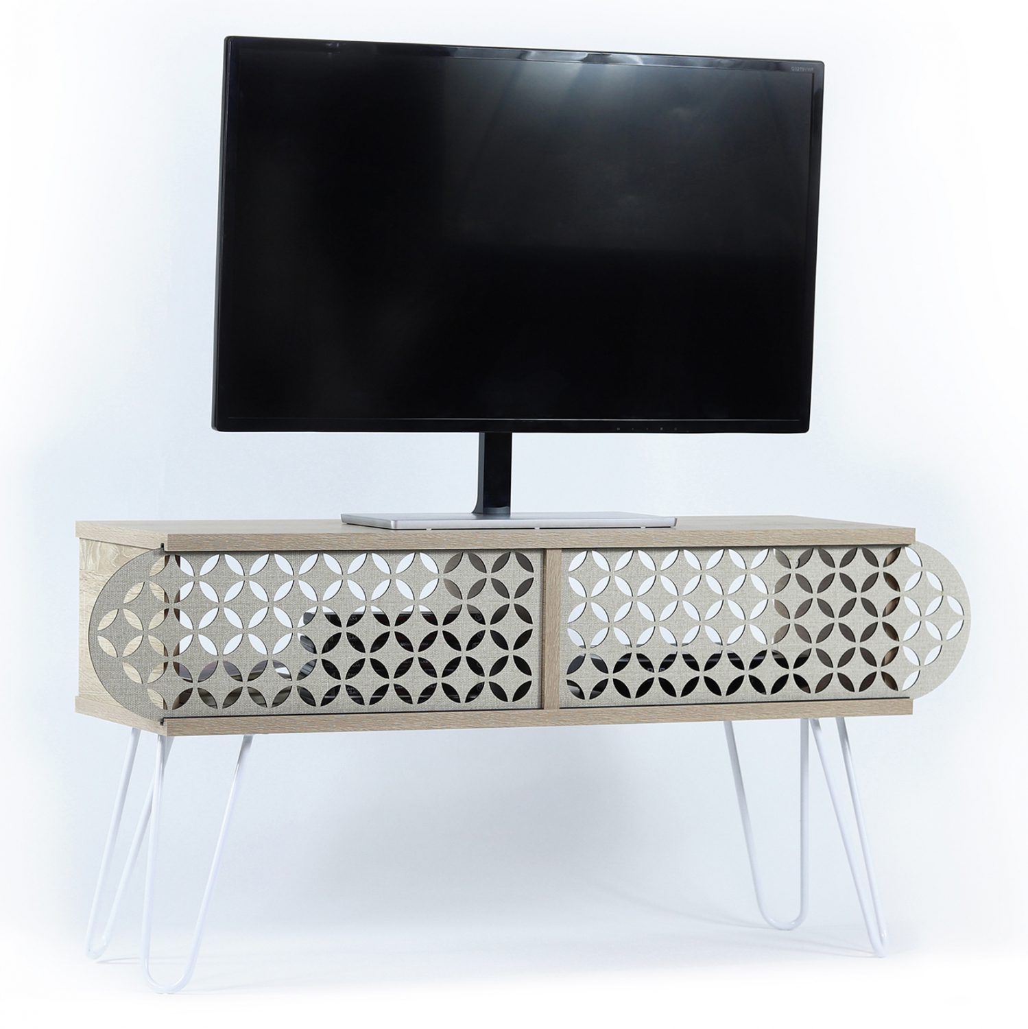 epiplo-tileorasis-melaminis-fb9919101-so ΕΠΙΠΛΟ ΤΗΛΕΟΡΑΣΗΣ ΜΕΛΑΜΙΝΗΣ DIANE HM9191.01 SONAMA ΕΚΡΟΥ 106x30x48Y εκ. - Image 1