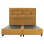 ΚΡΕΒΑΤΙ SOLEDAD R12-20 ΓΙΑ ΣΤΡΩΜΑ 150x200 εκ. ΧΡΥΣΟ-ΜΑΥΡΟ HM644.28 - Image 4