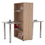 ΓΡΑΦΕΙΟ ΔΙΠΛΟ ΜΕ ΕΝΔΙΑΜΕΣΗ ΒΙΒΛΙΟΘΗΚΗ SONAMA HM2413 168Χ77Χ150Υεκ.