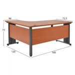 ΓΡΑΦΕΙΟ ΕΠΑΓΓΕΛΜΑΤΙΚΟ VALDEN HM2043.03R ΚΕΡΑΣΙ ΔΕΞΙΑ ΓΩΝΙΑ 160X120X75 - Image 2