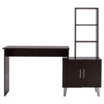 ΓΡΑΦΕΙΟ ΜΕ ΝΤΟΥΛΑΠΙ CHERISH HM2261.01 ΒΕΓΓΕ 150x45x137,5 εκ. - Image 4