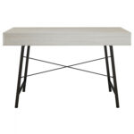 ΓΡΑΦΕΙΟ SONAMA-ΓΚΡΙ ΜΕ ΜΑΥΡΟ ΜΑΤ ΣΚΕΛΕΤΟ HM2128.02 120x48x76,5Υ εκ. - Image 4