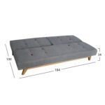 ΚΑΝΑΠΕΣ ΚΡΕΒΑΤΙ 3Θ HM3012 CITY ΓΚΡΙ 184x78x75 cm - Image 4