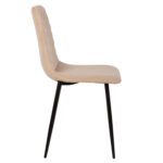 ΚΑΡΕΚΛΑ LATRELL HM8587.07 ΒΕΛΟΥΔΟ ΛΑΔΙ ΜΕ ΜΑΥΡΑ ΜΕΤΑΛΛΙΚΑ ΠΟΔΙΑ 43x54x88Υεκ. - Image 4