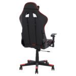 ΚΑΡΕΚΛΑ ΓΡΑΦΕΙΟΥ GAMING DOCKS HM1162.01 ΜΑΥΡΟ ΚΟΚΚΙΝΟ PU 67x70x130 εκ. - Image 4