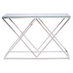 ΚΟΝΣΟΛΑ HOLLAND HM8622.01 ΜΕ ΓΥΑΛΙ ΚΑΙ ΒΑΣΗ ΧΡΩΜΙΟΥ 120X40Χ78 EK. - Image 3