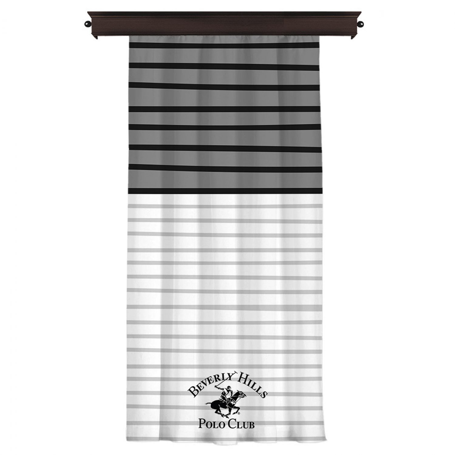 koyrtina-me-tresa-beverly-hills-polo-clu ΚΟΥΡΤΙΝΑ ΜΕ ΤΡΕΣΑ BEVERLY HILLS POLO CLUB HM12001 ΜΑΥΡΟ ΛΕΥΚΟ ΓΚΡΙ 140x260 εκ. 176BHP8804 - Image 1