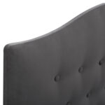 ΚΡΕΒΑΤΙ MALENA ΑΠΟ ΓΚΡΙ ΒΕΛΟΥΔΟ HM638.10 ΓΙΑ ΣΤΡΩΜΑ 150x200 εκ. - Image 4
