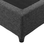 ΚΡΕΒΑΤΙ SOLEDAD ΑΠΟ ΓΚΡΙ ΥΦΑΣΜΑ HM644.01 ΓΙΑ ΣΤΡΩΜΑ 150x200 εκ. - Image 4