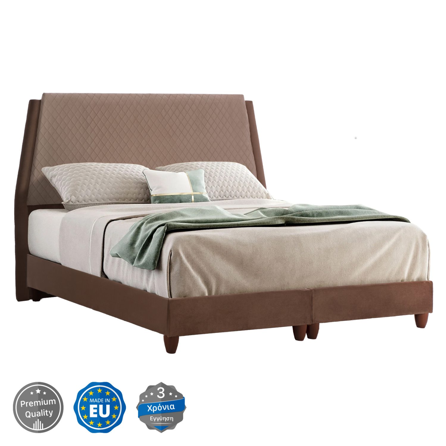 krebati-apo-kafe-beloydo-fb961702-gia-st ΚΡΕΒΑΤΙ REGINA ΑΠΟ ΚΑΦΕ ΒΕΛΟΥΔΟ HM617.02 ΓΙΑ ΣΤΡΩΜΑ 160x200 εκ. - Image 1