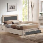 ΚΡΕΒΑΤΙ MELANY HM323.04 ΜΕ 1 ΣΥΡΤΑΡΙ SONΟMA ΓΚΡΙ ΓΙΑ ΣΤΡΩΜΑ 110Χ190 εκ. - Image 2