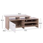 ΕΠΙΠΛΟ TV SCOTT HM8766.01 128X39X46Y εκ. SONAMA ΛΕΥΚΟ - Image 2