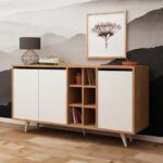 ΜΠΟΥΦΕΣ ΜΕΛΑΜΙΝΗΣ ΚΑΡΥΔΙ ΚΑΙ ΛΕΥΚΟ 140x40x86Yεκ.HM9432.02 - Image 3