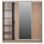 ΝΤΟΥΛΑΠΑ 3ΦΥΛΛΗ ΣΥΡΟΜΕΝΗ ΜΕ ΚΑΘΡΕΠΤΗ SONAMA OAK HM2435 200X60X210Υεκ - Image 4