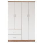 ΝΤΟΥΛΑΠΑ 4ΦΥΛΛΗ ME 2 ΣΥΡΤΑΡΙΑ BLAKELY HM339.06 SONAMA ΛΕΥΚΗ 120Χ42,5Χ180,5 εκ. - Image 4