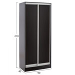 ΝΤΟΥΛΑΠΑ ΣΥΡΟΜΕΝΗ ADLER ΜΕΛΑΜΙΝΗΣ 90x45x210Yεκ. ΒΕΓΓΕ 2ΦΥΛΛΗ HM2436.02 - Image 2