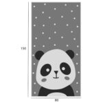 ΠΑΙΔΙΚΟ ΧΑΛΙ ΜΕ ΚΡΟΣΙΑ HM7678.14 PANDA ΓΚΡΙ 80Χ150 εκ. - Image 2