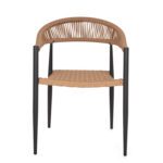 ΠΟΛΥΘΡΟΝΑ ΑΛΟΥΜΙΝΙΟΥ HM5854.12 ΑΝΘΡΑΚΙ PΕ RATTAN ΜΠΕΖ 56x60x78 εκ. - Image 3