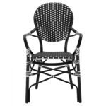 ΠΟΛΥΘΡΟΝΑ ΑΛΟΥΜΙΝΙΟΥ BAMBOO LOOK ΜΕ ΜΑΥΡΟ ΛΕΥΚΟ WICKER HM5793.02 56X63X96Y εκ. - Image 3