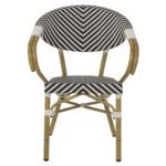 ΠΟΛΥΘΡΟΝΑ BAMBOO LOOK HM5861.01 ΜΑΥΡΟ-ΛΕΥΚΟ 59x56x82 εκ. - Image 3