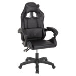 ΠΟΛΥΘΡΟΝΑ GAMING EFFRON HM1186.02 PU ΣΕ ΜΑΥΡΟ ΧΡΩΜΑ 64x61x118Yεκ.