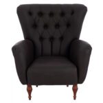 ΠΟΛΥΘΡΟΝΑ ΜΠΕΡΖΕΡΑ Τ. CHESTERFIELD ΣΕ ΧΡΩΜΑ ΚΑΦΕ HM9217.03 87x88x100 εκ. - Image 3