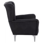 ΠΟΛΥΘΡΟΝΑ ΜΠΕΡΖΕΡΑ Τ. CHESTERFIELD ΣΕ ΧΡΩΜΑ ΜΑΥΡΟ HM9217.01 87x88x100 εκ. - Image 4