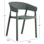ΠΟΛΥΘΡΟΝΑ ΠΟΛΥΠΡΟΠΥΛΕΝΙΟΥ DARK OLIVE HM5941.07 53,5x50,5x73Υ εκ. - Image 2