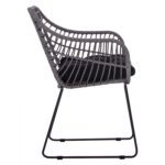 ΠΟΛΥΘΡΟΝΑ RADIA ΓΚΡΙ ΑΝΟΙΧΤΟ WICKER ΜΕ ΜΕΤΑΛΛΙΚΟ ΜΑΣΙΦ ΣΚΕΛΕΤΟ HM5300.20 60x62x84Υ εκ. - Image 4
