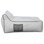ΠΟΥΦ ZAFER HM5772.01 ΜΕ TEXTILINE ΛΕΥΚΟ ΚΑΙ ΜΑΥΡΟ ΡΕΛΙ 88x128x40-60Υ εκ. Β ΔΙΑΛΟΓΗΣ - Image 3