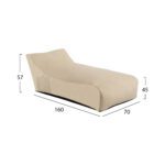 ΠΟΥΦ ALOK HM5806.01 ΜΠΕΖ ΜΕ UV PROTECTION 70x160x45-57Y εκ. - Image 2