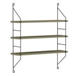 ΡΑΦΙΕΡΑ ΤΟΙΧΟΥ ACHALA ΜΕΛΑΜΙΝΗΣ HM9185.12 OLIVE GREY 60x15x68Y εκ. - Image 3