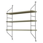 ΡΑΦΙΕΡΑ ΤΟΙΧΟΥ ACHALA ΜΕΛΑΜΙΝΗΣ HM9185.12 OLIVE GREY 60x15x68Y εκ. - Image 4