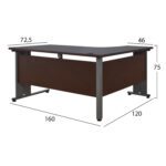 ΣΕΤ ΓΡΑΦΕΙΟΥ 2ΤΜΧ ΣΕ ΧΡΩΜΑ WENGE HM10202.02L - Image 2