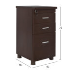 ΣΕΤ ΓΡΑΦΕΙΟΥ 2ΤΜΧ ΣΕ ΧΡΩΜΑ WENGE HM10202.02L - Image 3