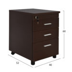 ΣΕΤ ΓΡΑΦΕΙΟΥ 3ΤΜΧ ΣΕ ΧΡΩΜΑ WENGE HM10205.02L - Image 4